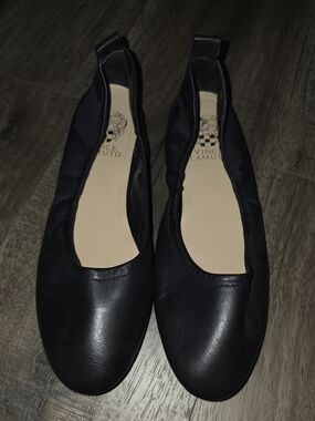 Vince Camuto Black Slip-On Ballet Flats